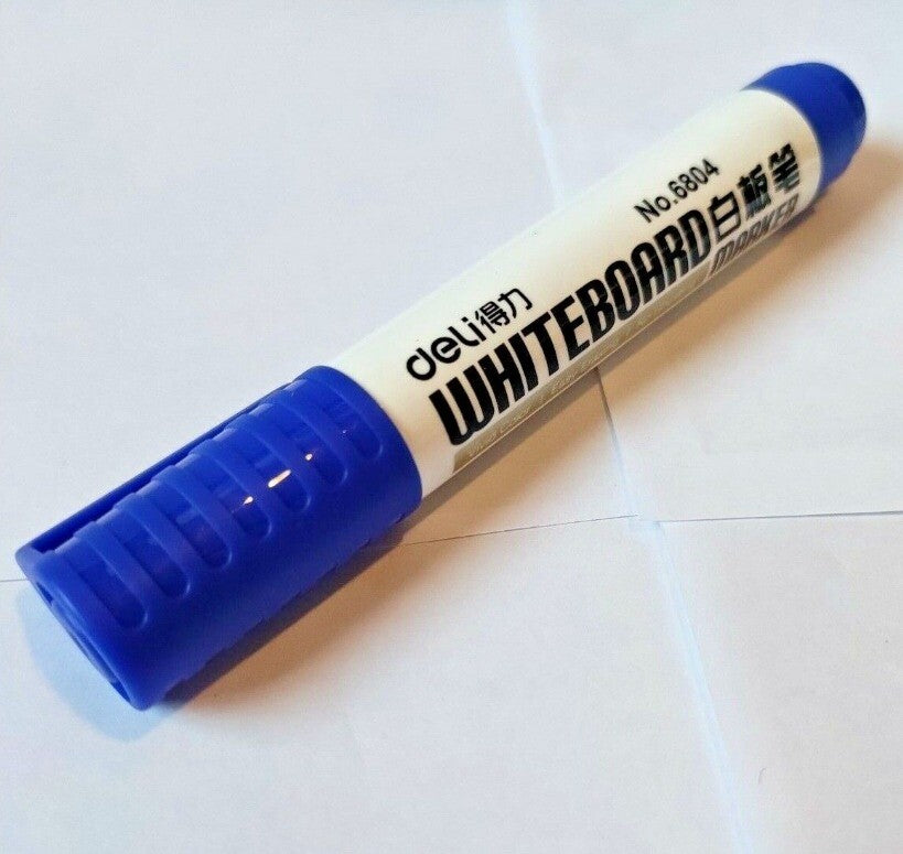 4x Large Dry Wipe White Board Markers Pens Bullet Tip Black Blue Red