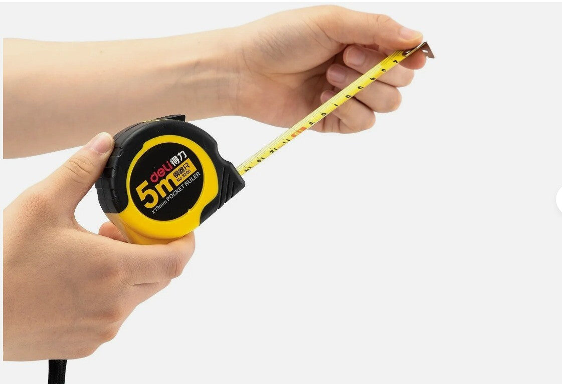 Retractable Tape Measure 3M/5M/7.5M/10M Autolock Rubber Grip Belt Clip