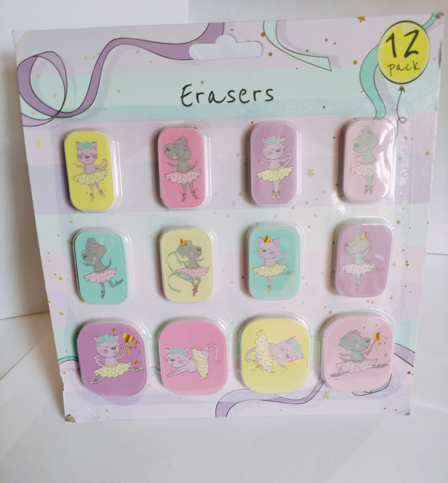 Erasers Set – Cute Rubber Erasers for Kids School Home Office Gift