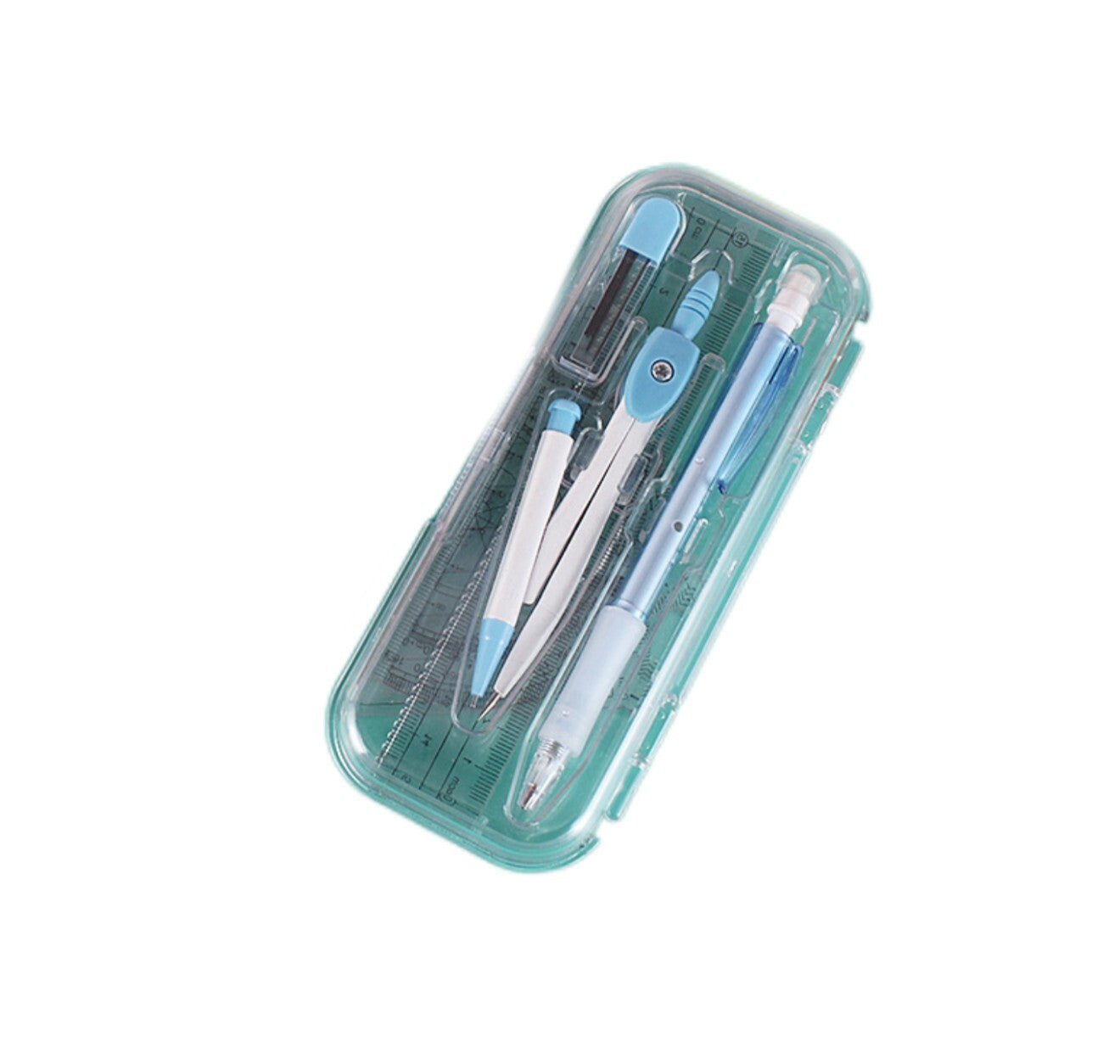 Maths Geometry Compass Protractor Set Back To School Exam Stationery 8PCS