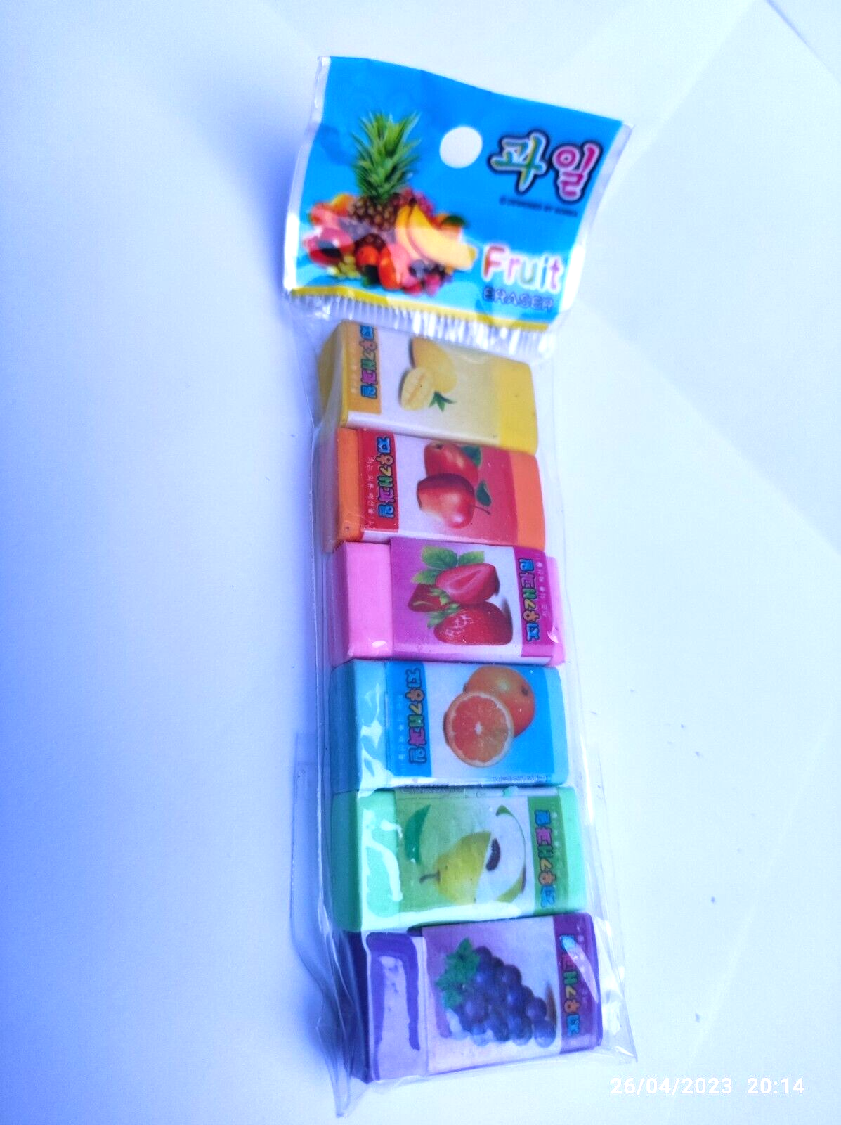 6 Mini Pieces of Rubber Pencil Erasers for Children School Home Office Drawing