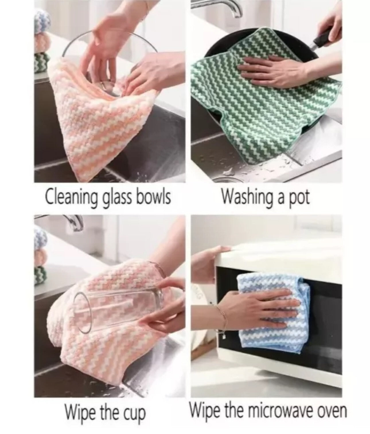 Sponge Scourers Dish Pads Kitchen Cleaning Washing Up Scouring Pack 44Pcs