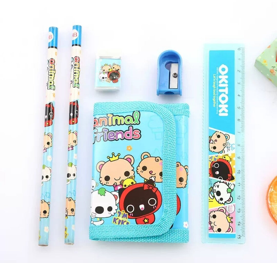 HB Pencil & Eraser Rubber Stationery Set Pencil School Wallet Gift Brand New