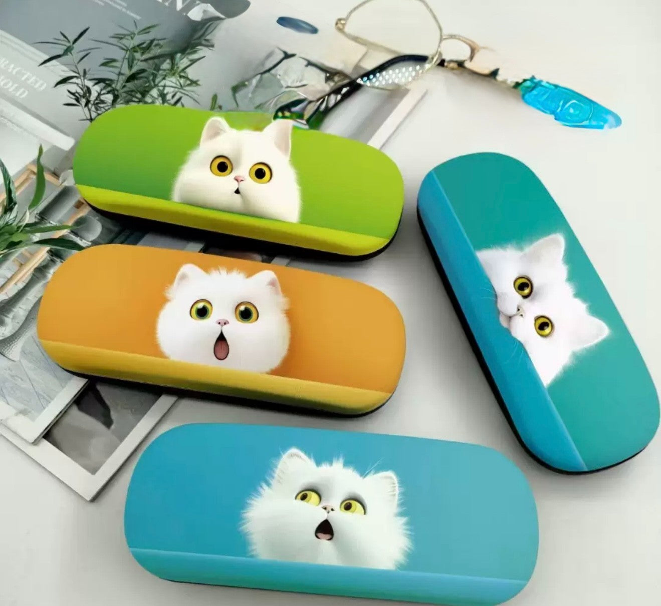 Eye Glasses Sunglasses Hard Case Box Protector Hold Gift Portable Unisex
