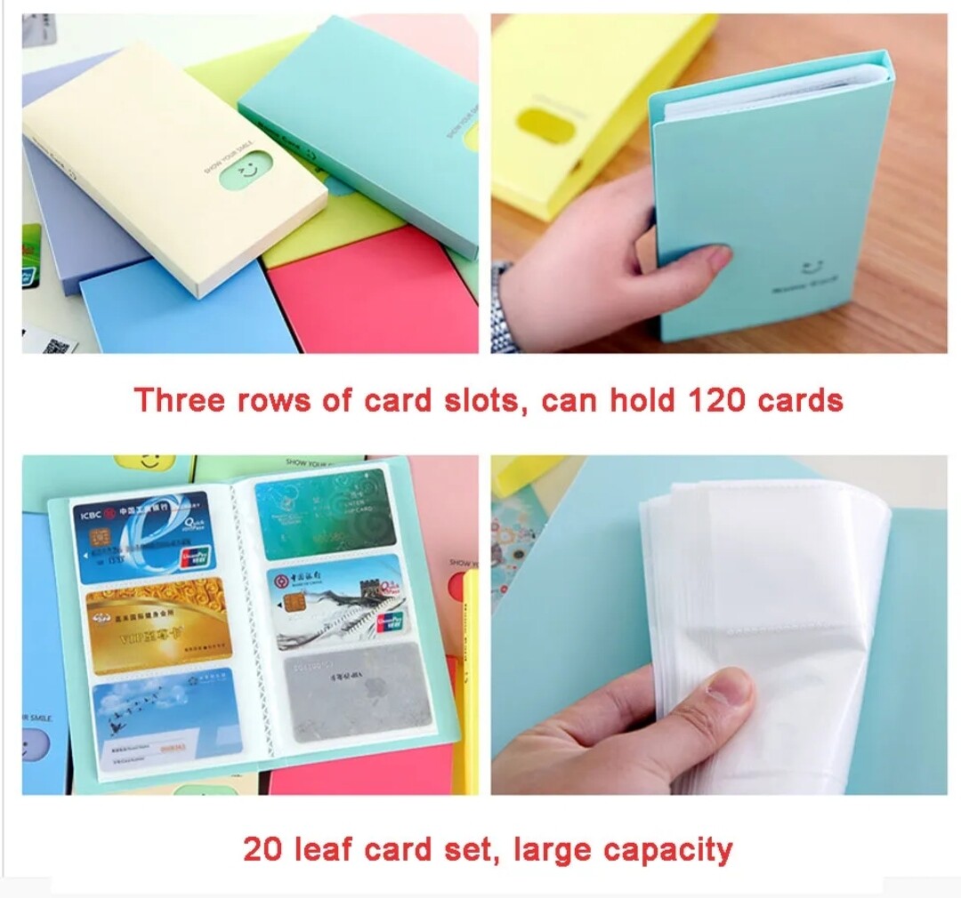 Business Name Card Book Booklet Wallet Holder 120 cards Organiser Folder New