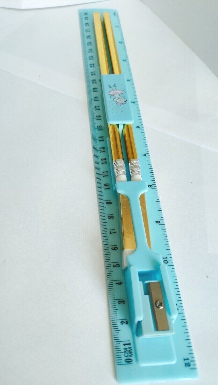 30CM RULER SET FOR SCHOOL RULER SHARPENER PENCIL ERASER 5 PCS