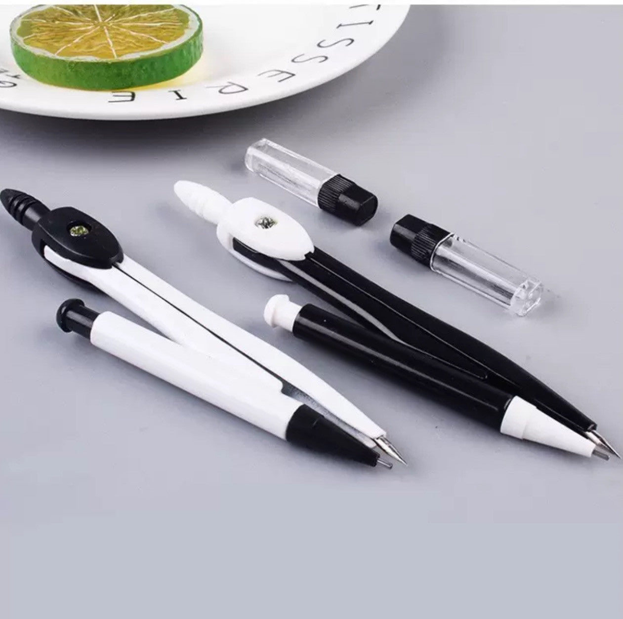 Technical Drawing Compass Set Boxed Case Geometry School Protractor Drafting