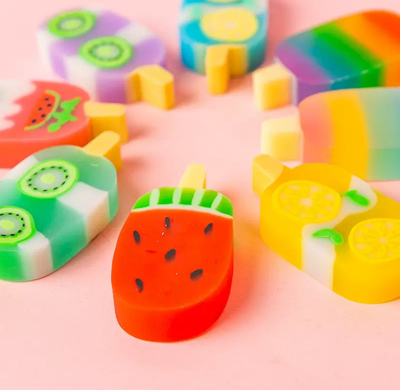 Eraser Rubber Plastic Set for Children School Home Office Drawing