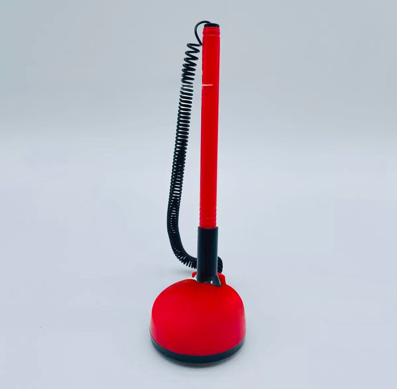 Reception Pen Desk Set On Chain With Stand- Black Counter Pen