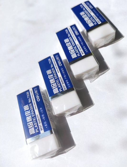  4 Pieces of Rubber Plastic Erasers for Children School Home Office Drawing