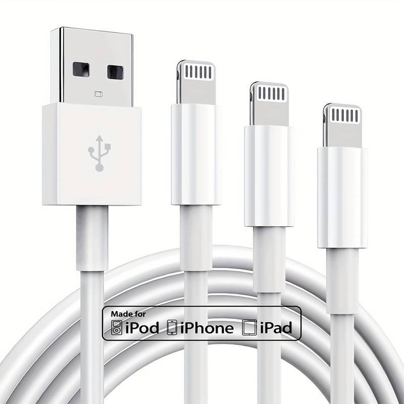 Fast Charger USB Cable for iPhone 5–14 Pro Max iPad – Sync Data Charging Cord