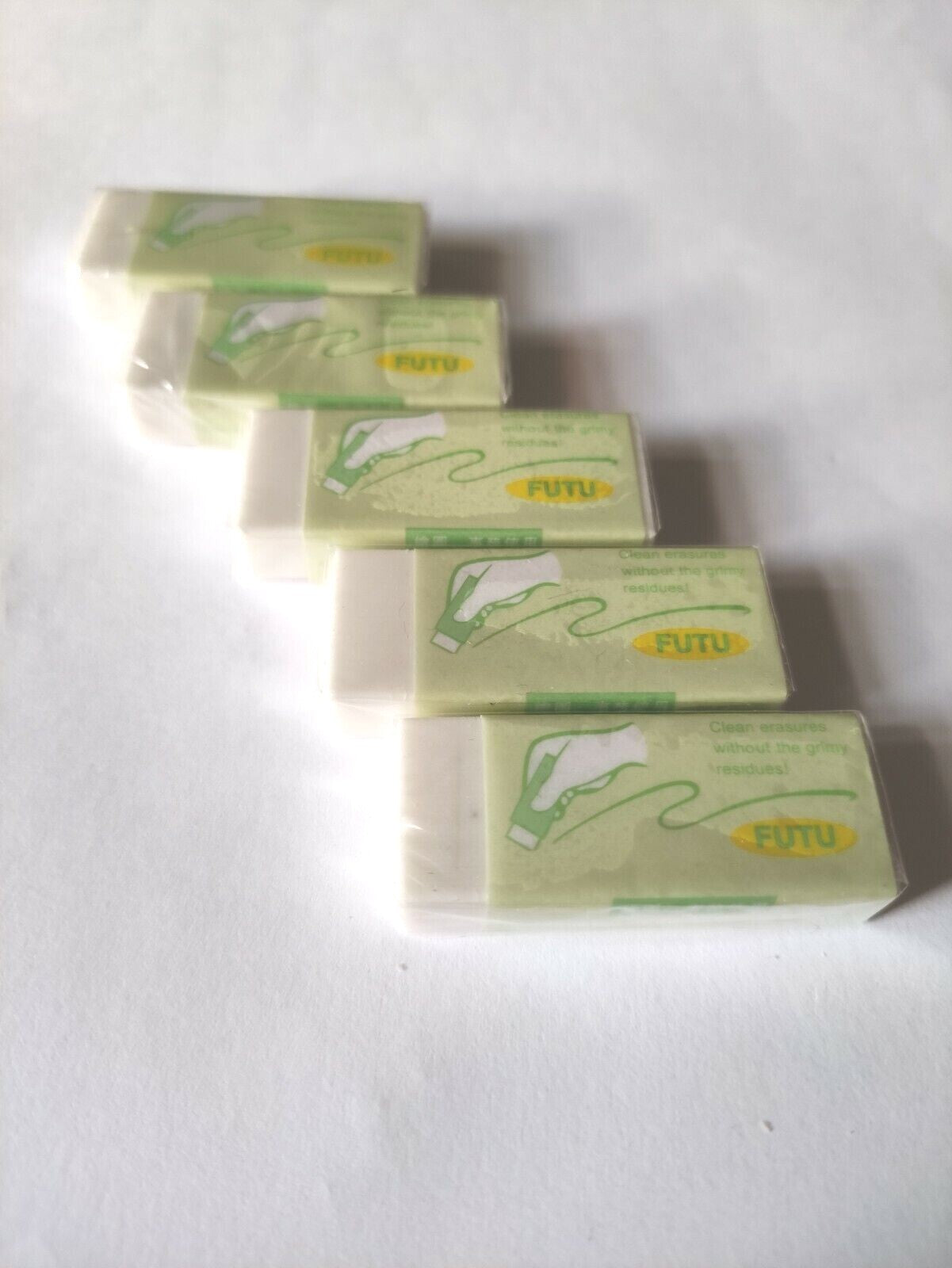  5 Pieces of Rubber Pencil Erasers for Children School Home Office Drawing