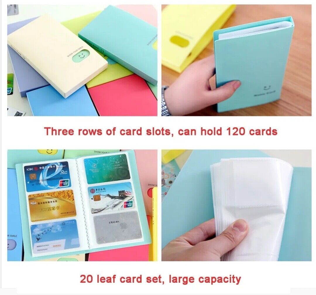 Business Name Card Book Wallet Holder 120 card Organiser Folder Brand New