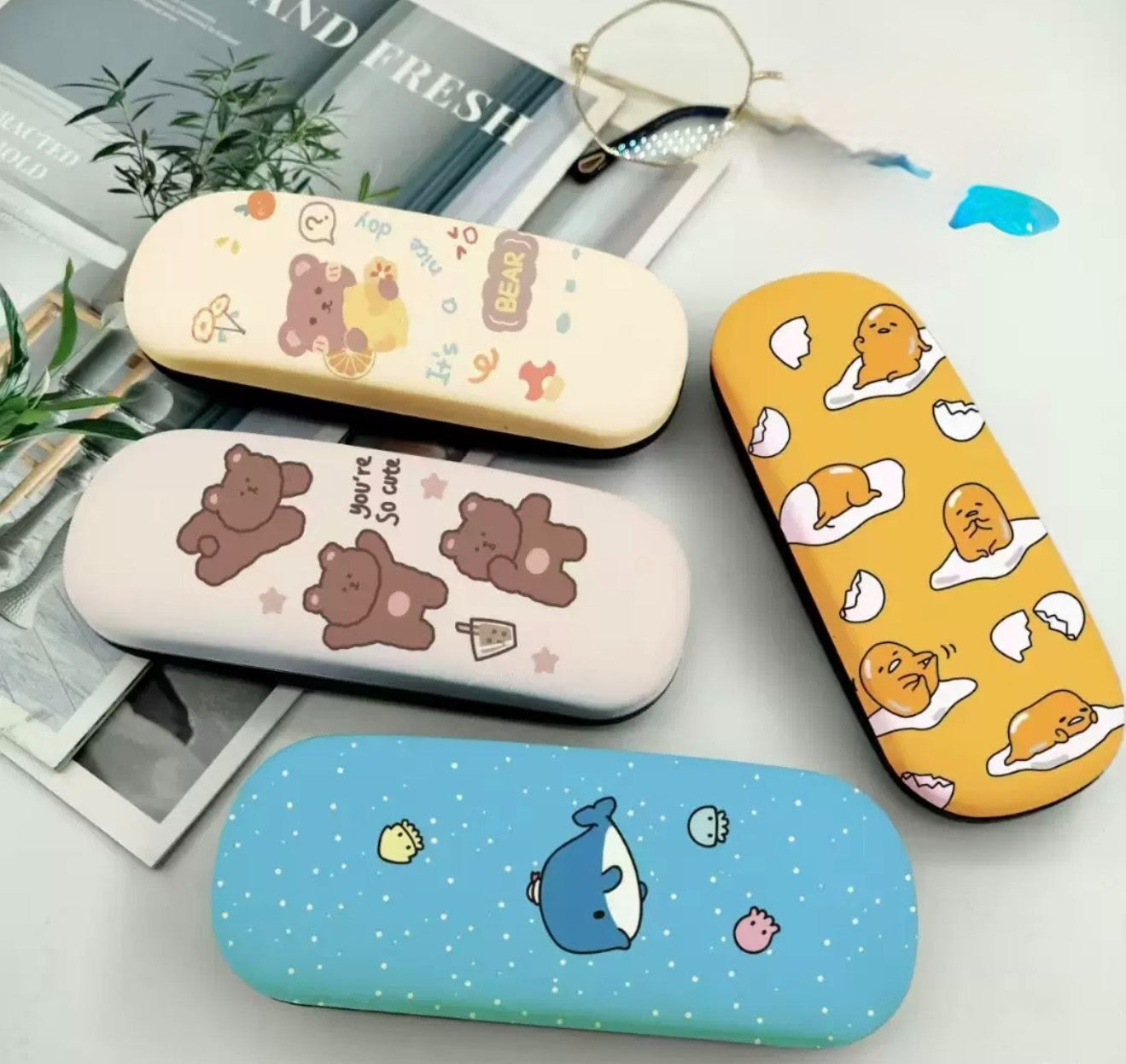 Eye Glasses Sunglasses Hard Case Box Protector Hold Gift Portable Unisex