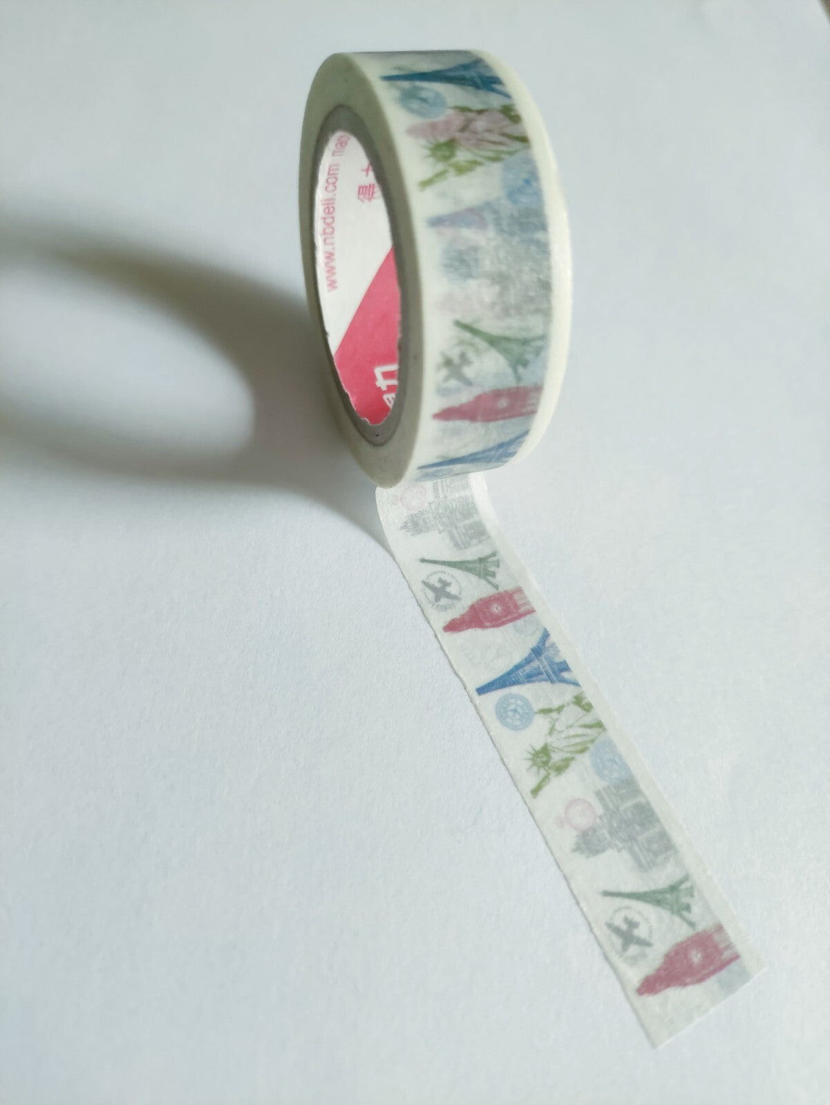 Tape Sticker Scrapbooking Craft Paper Adhesive Decorative 15mm x 10m New
