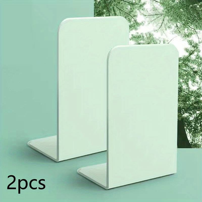 Pair of Plastic Bookend Anti Slip Book End Stand Support Office School Home