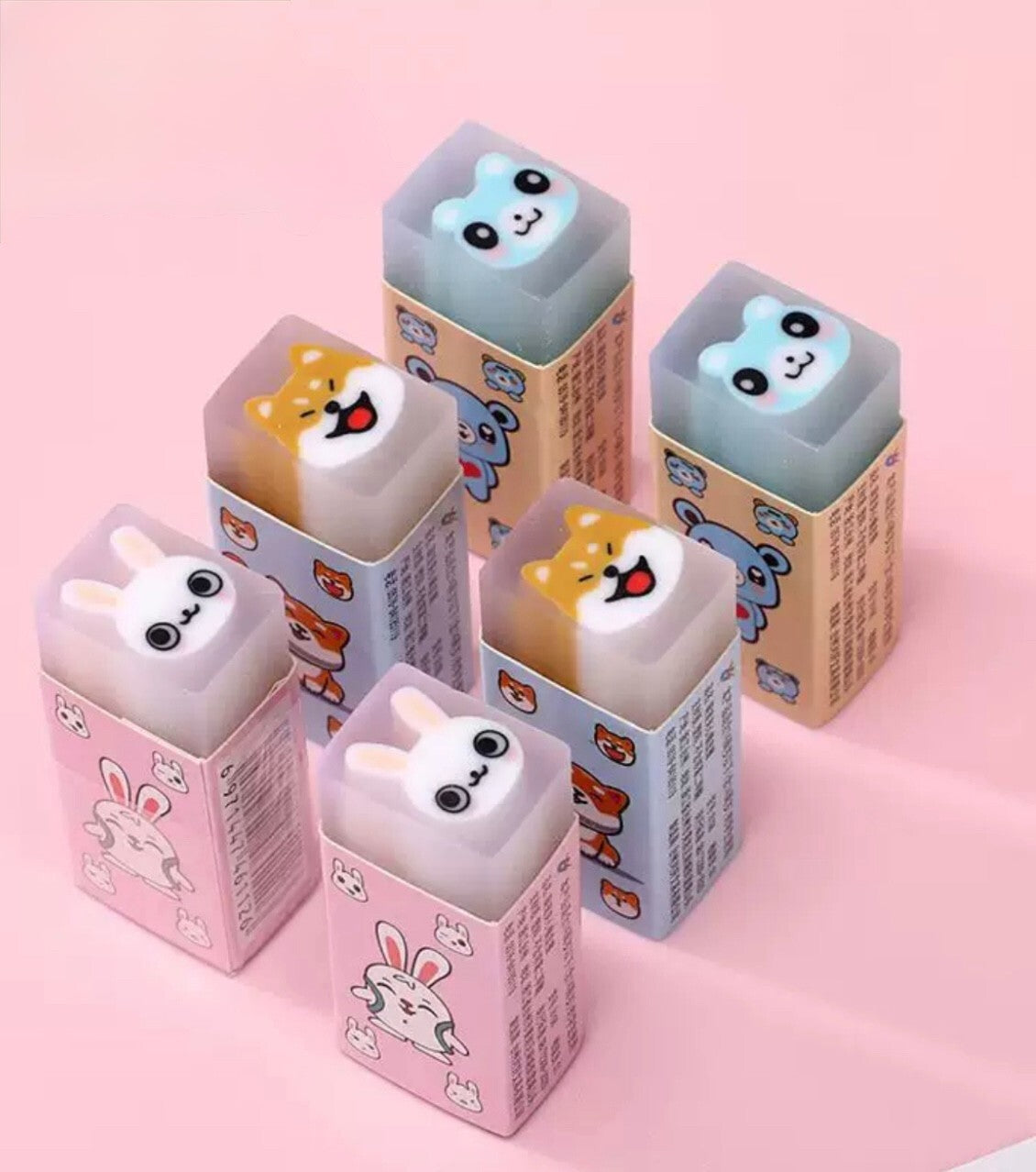 Erasers  Rubber Plastic for School Gift Party Bag Stocking Fillers 3 Pieces