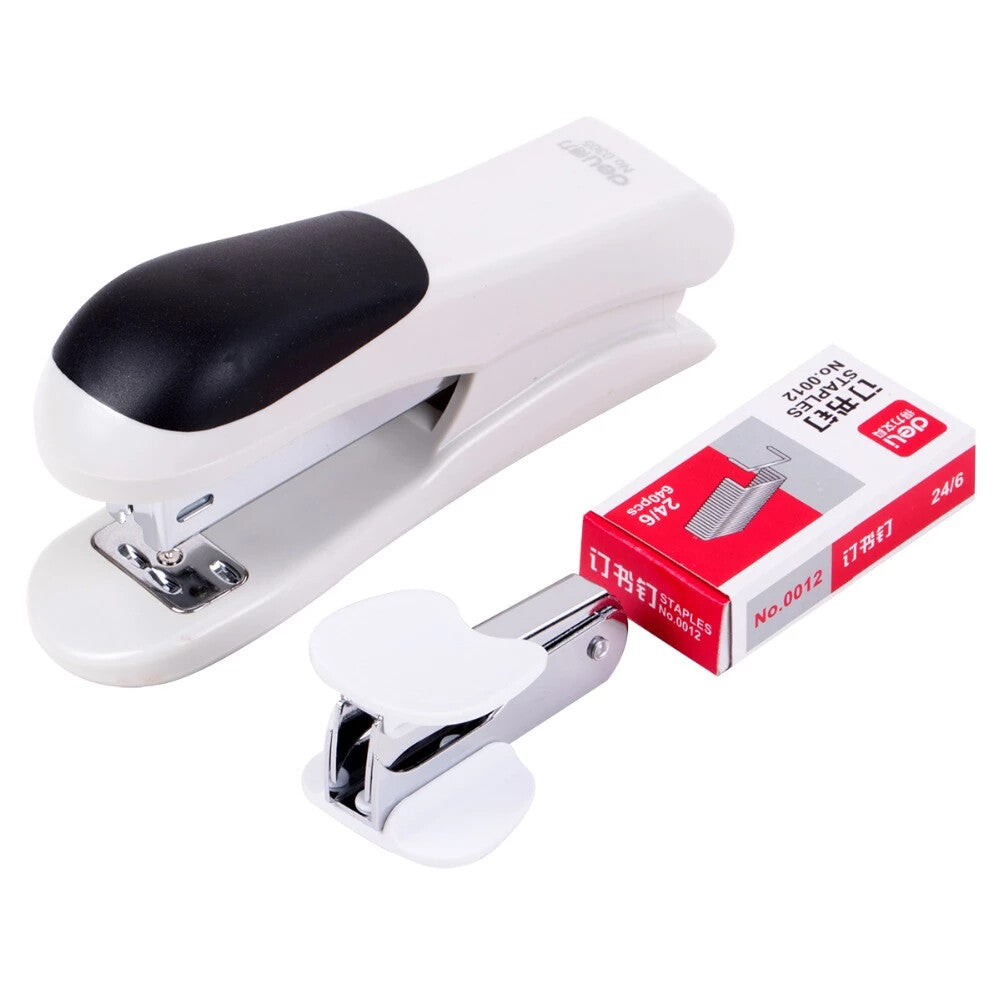  Deli 3 in 1 Stapler Set for Office School Business Random Colours Brand New