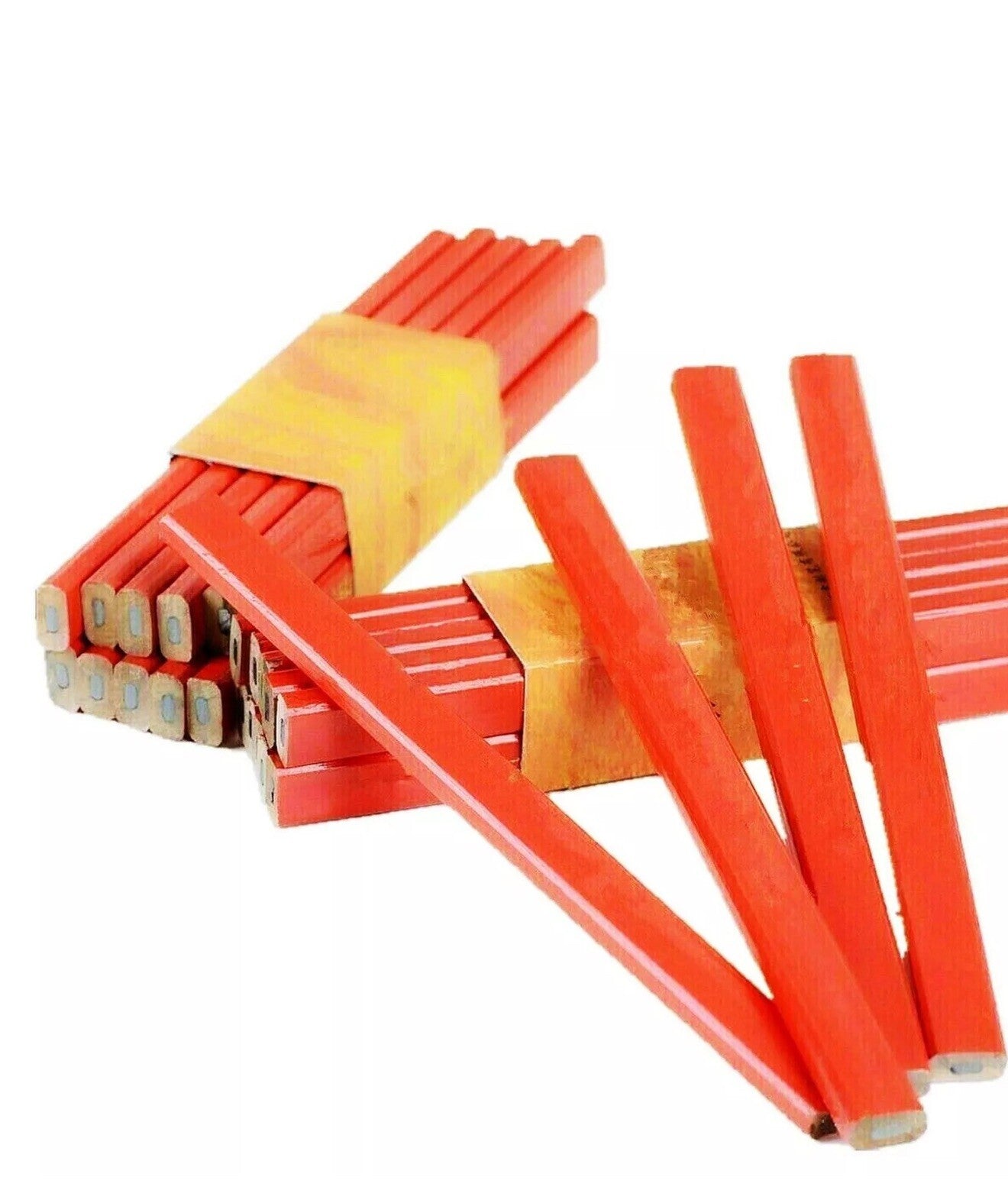 8x Oval Carpenters Pencils Builders Joiners Wood Working Marker Pencil New
