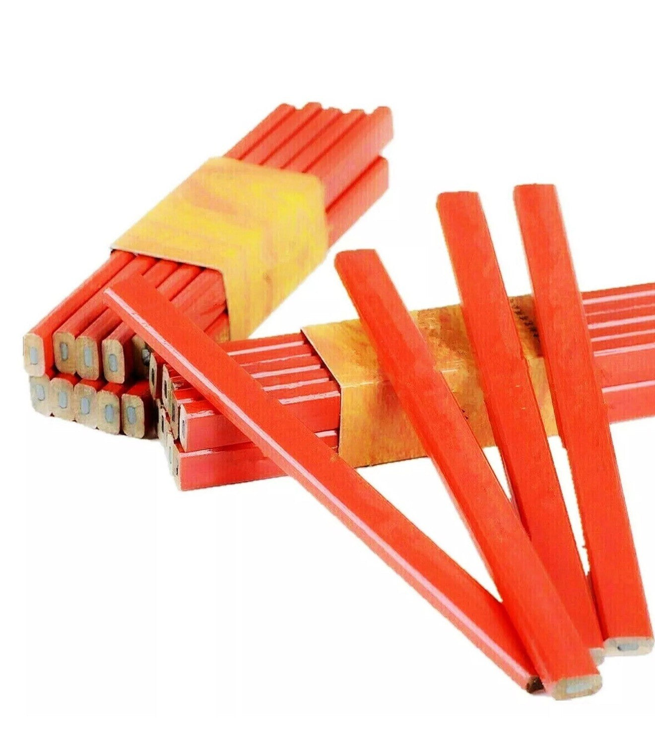 8x Oval Carpenters Pencils Builders Joiners Wood Working Marker Pencil New