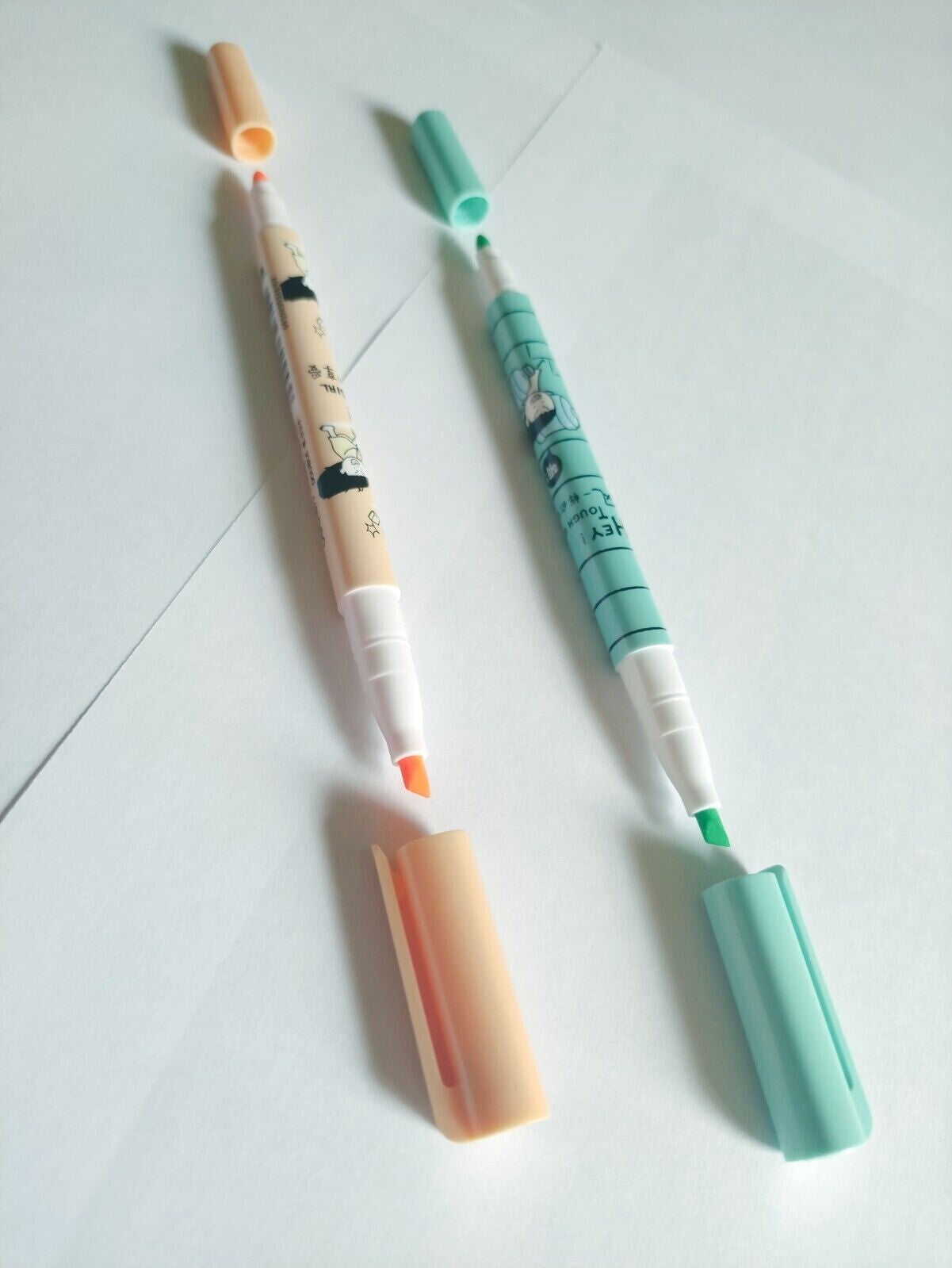 Deli Highlighter Grip Double Sided Highlighter School Home Office 4Pcs New