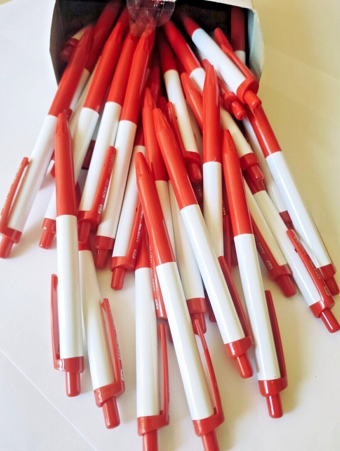 Red Ball Pens Ball Point Pen Medium Ballpoint School Office Home New