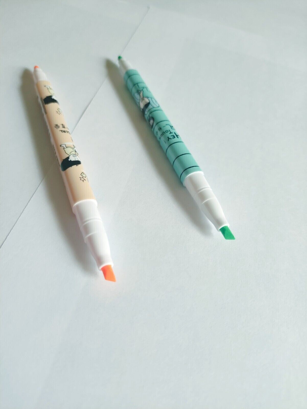 Deli Highlighter Grip Double Sided Highlighter School Home Office 4Pcs New