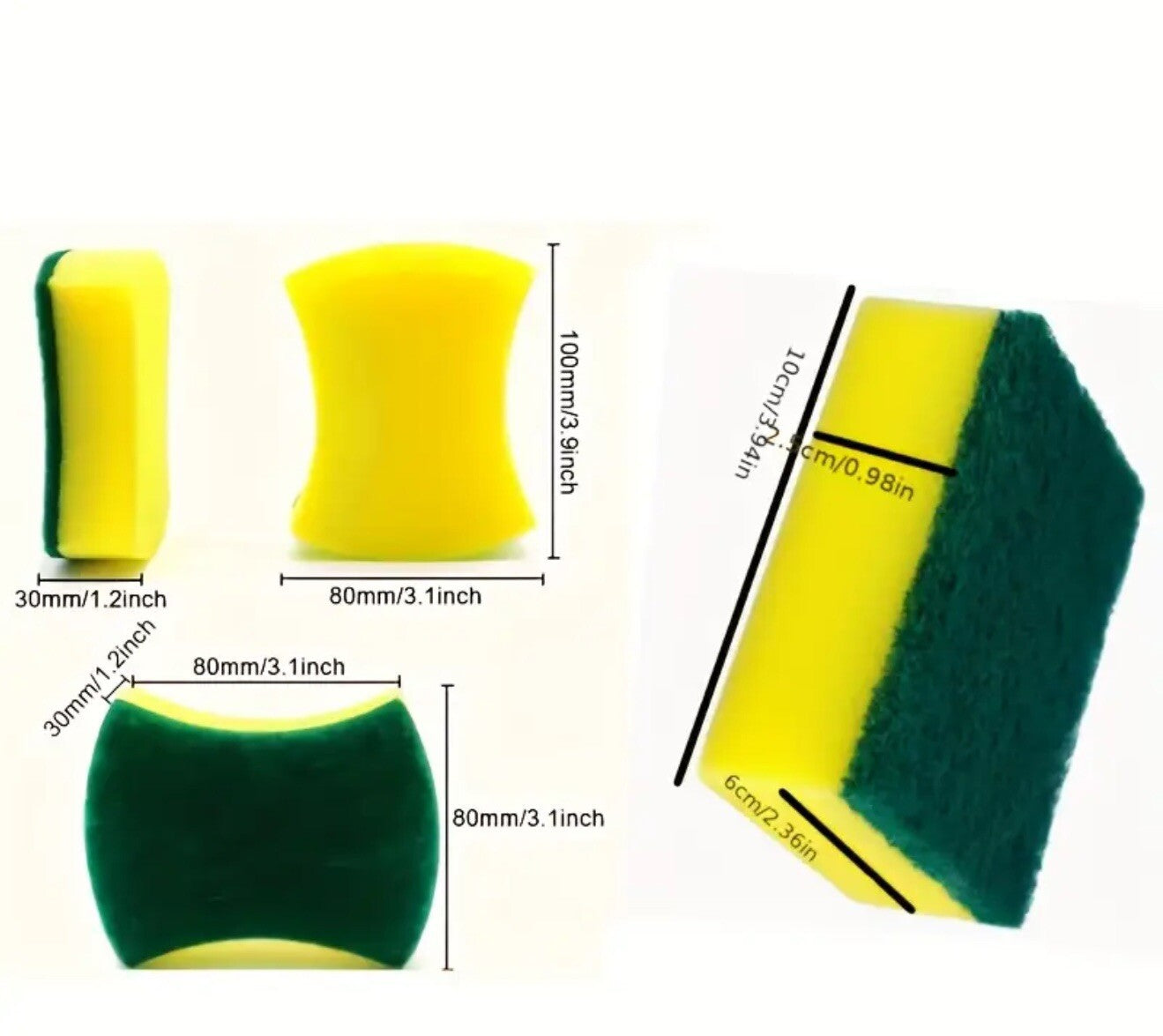 Washing up sponge scourers Lot Kitchen Sponge Super Strong 20PCS