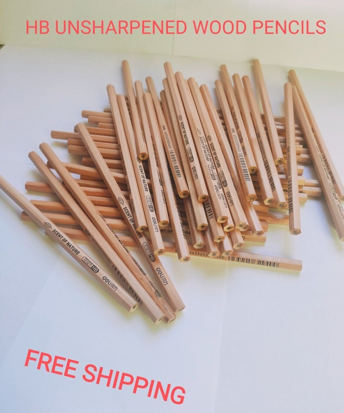 HB Unsharpened Pencils for  Drawing Sketch Quality Wood Pencils for School Home