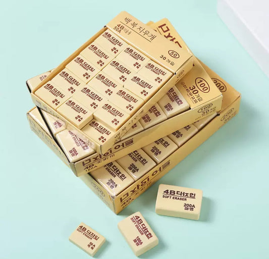 3 Pieces of Rubber Pencil Erasers for Children School Home Office Drawing