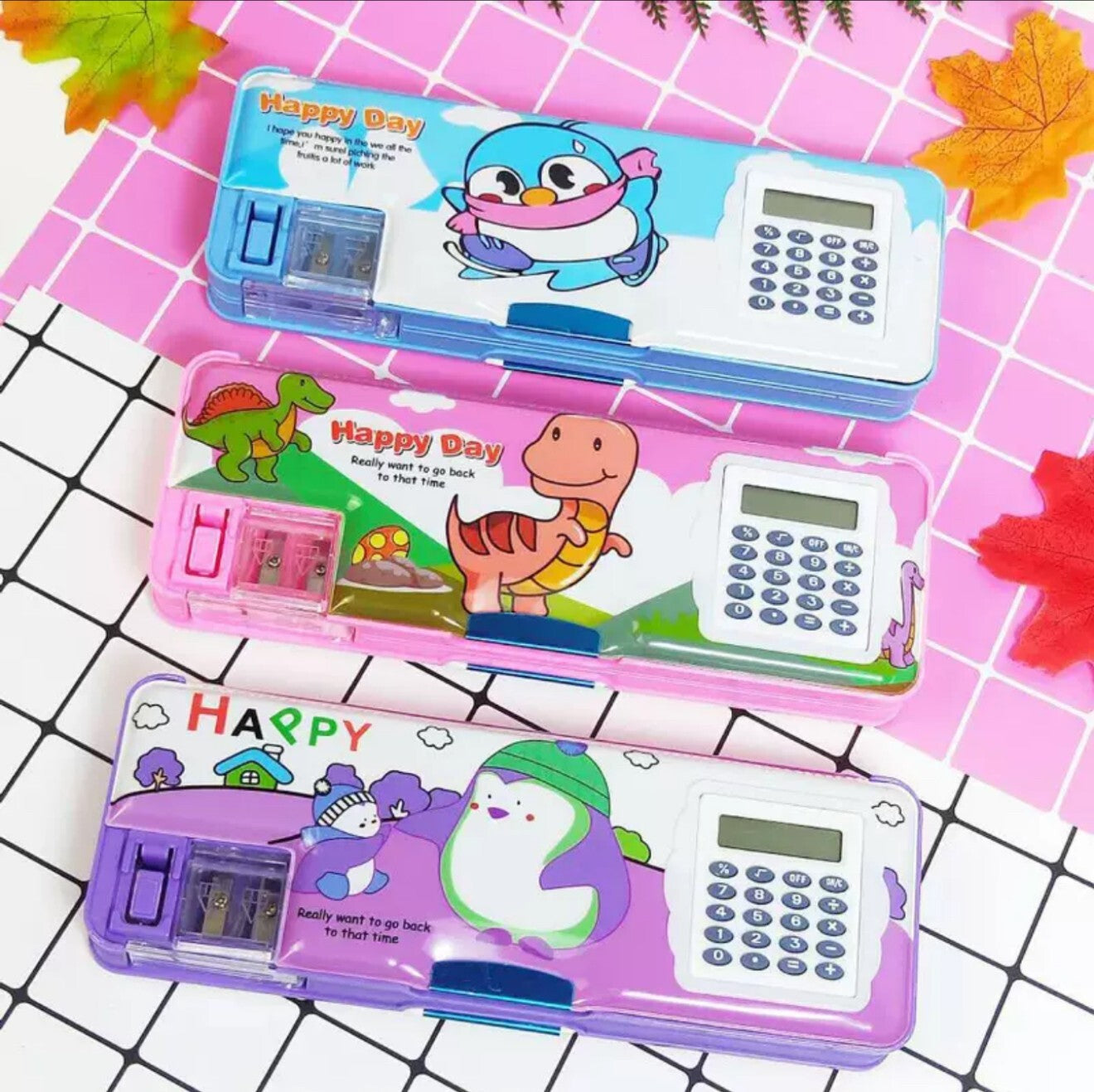 Calculator & Pencil Case Set – School Exam Stationery Combo for Students