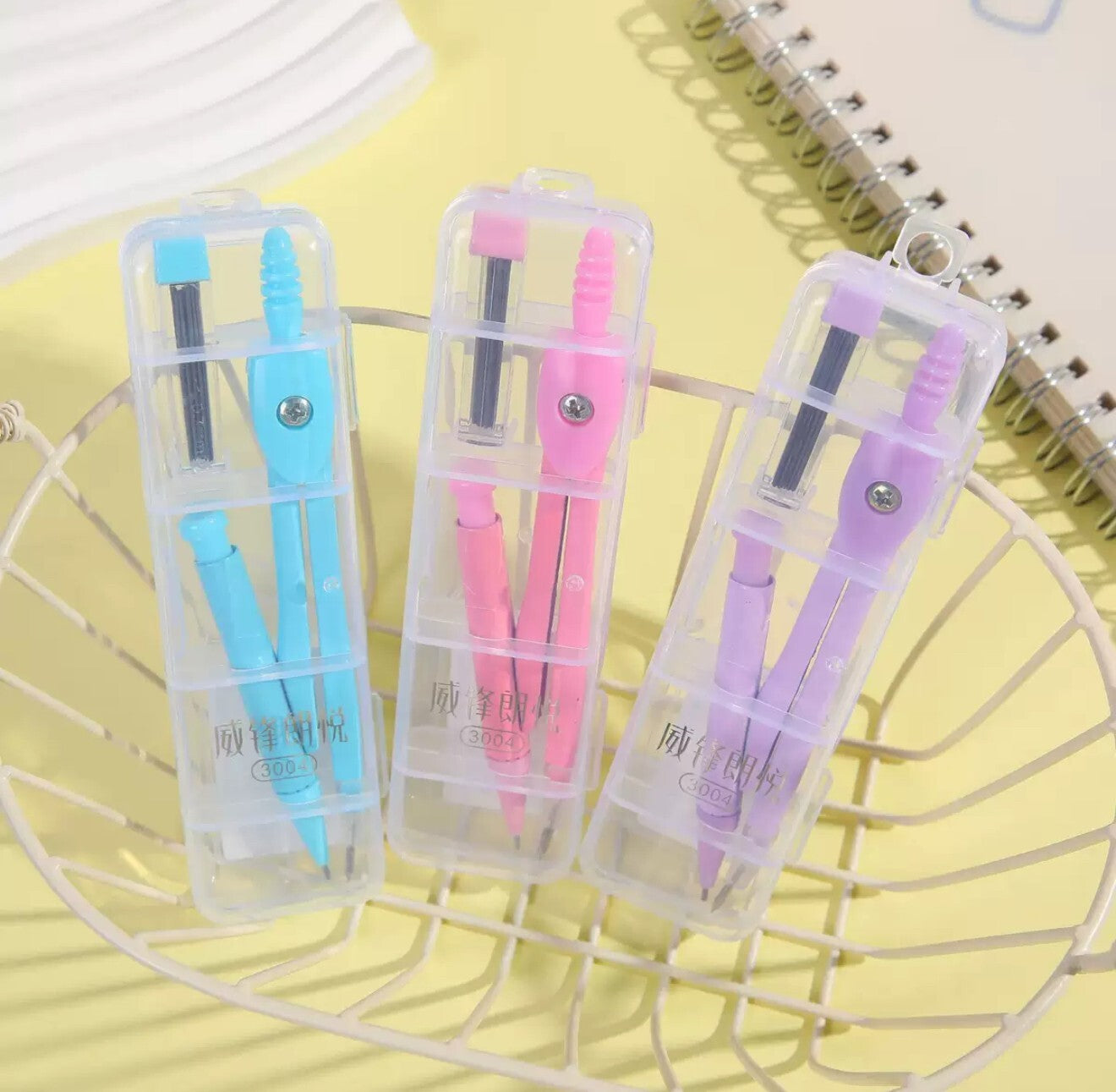 Maths Geometry  Compass Protractor Set Back To School Exam Stationery 8PCS
