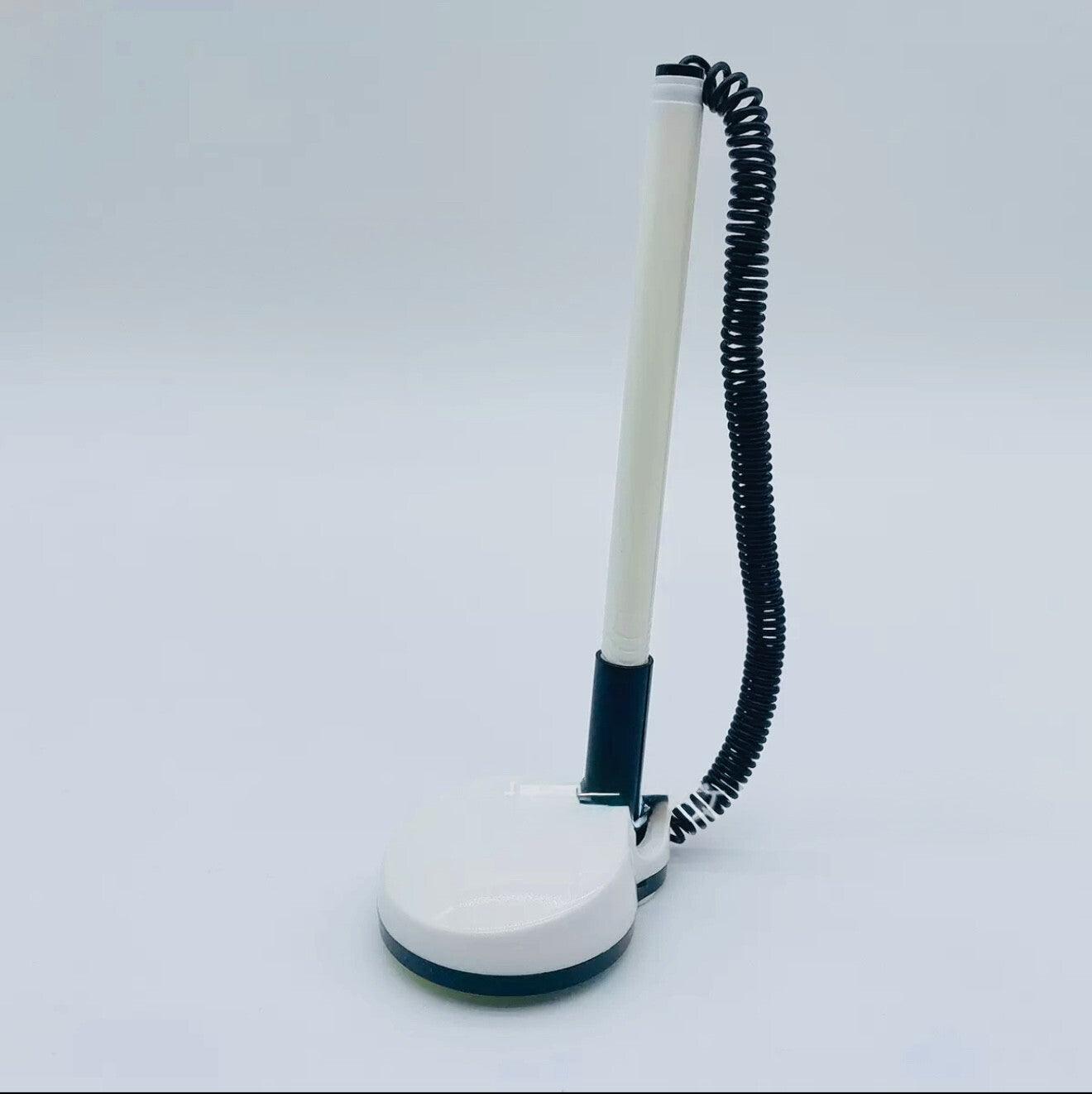 Reception Pen Desk Set On Chain With Stand- Black Counter Pen