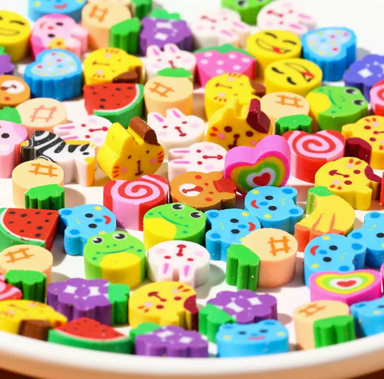 Animals Shaped Erasers Fun Kids Rubbers Party Gift Bag Fillers For School