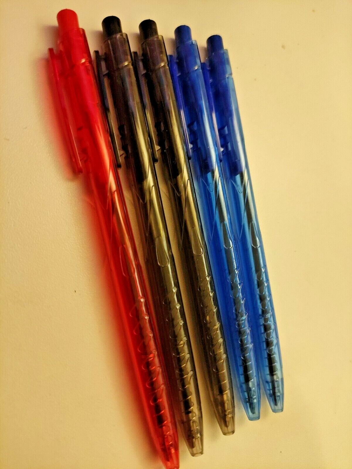 Ballpoint Pens Black Red Blue Mix Colours For School Home Office