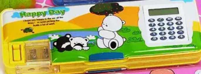 Calculator & Pencil Case Set – School Exam Stationery Combo for Students