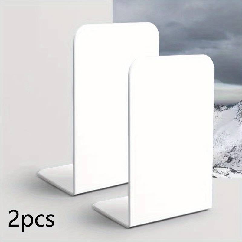 Pair of Plastic Bookend Anti Slip Book End Stand Support Office School Home