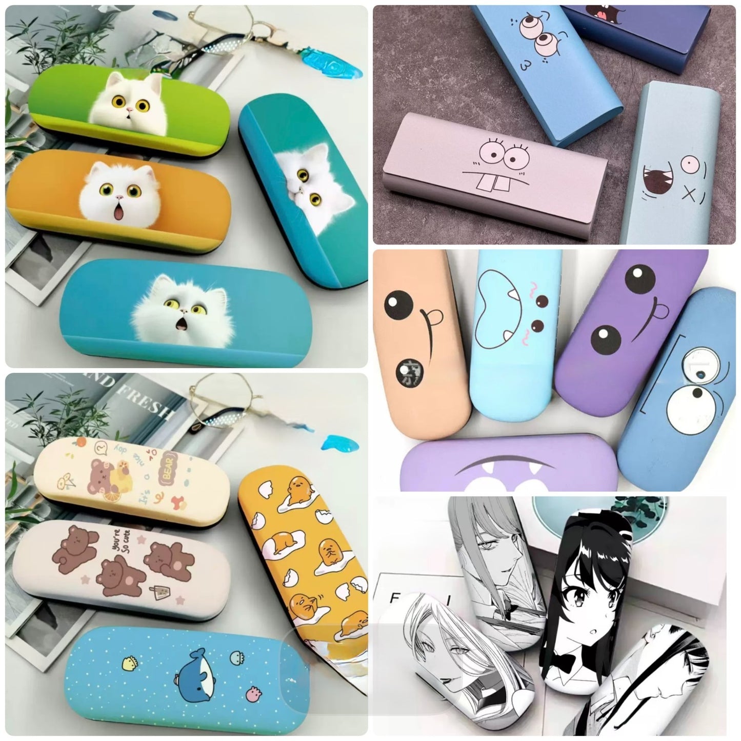 Eye Glasses Sunglasses Hard Case Box Protector Hold Gift Portable Unisex