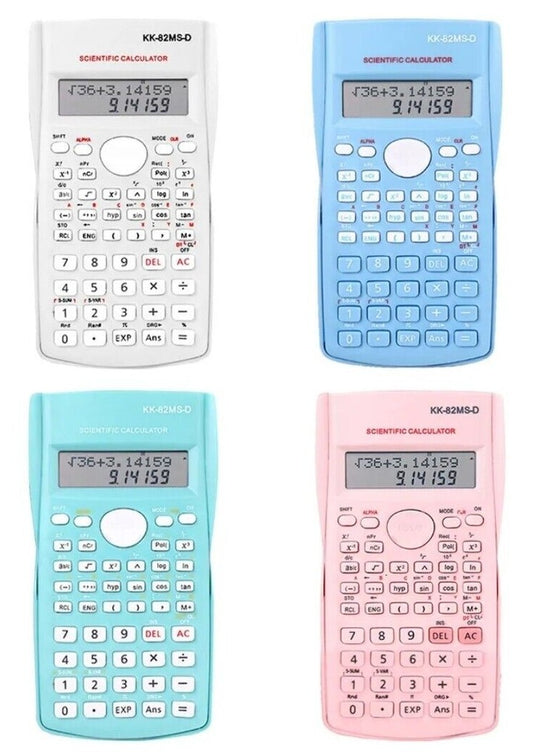 SCIENTIFIC CALCULATOR ELECTRONIC 82MS DIGITS SCHOOL EXAMS WORK OFFICE HOME