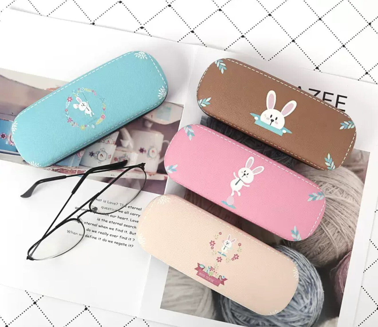 Eye Glasses Sunglasses Hard Case Box Protector Hold Gift Portable X Brand New