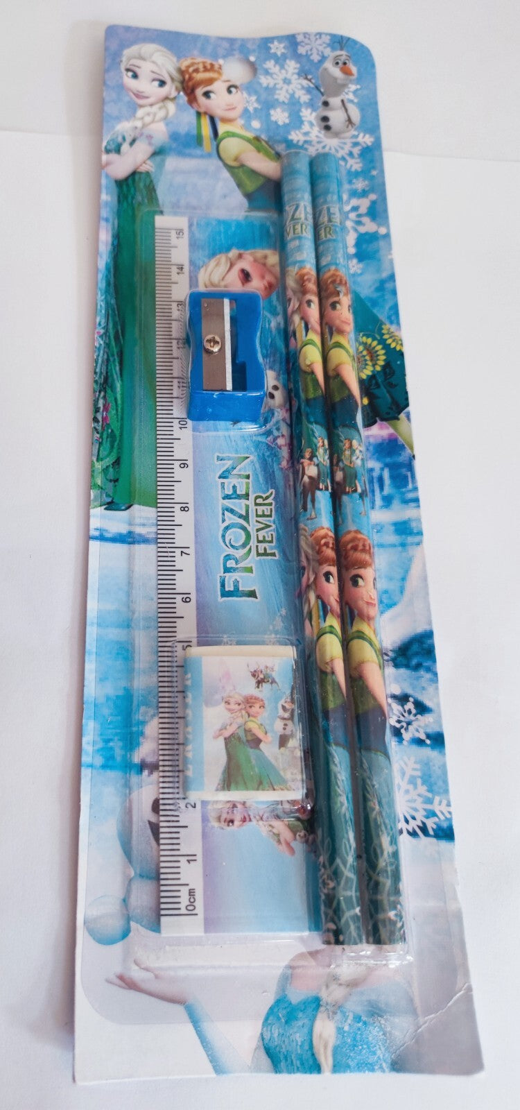 DISNEY 5PCS SET STATIONERY RULER SHARPENER PENCIL ERASER SET FOR KIDS SCHOOL NEW