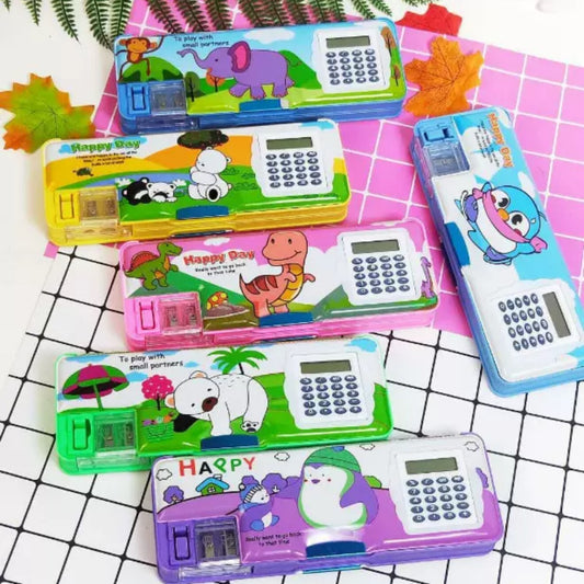 Calculator & Pencil Case Set – School Exam Stationery Combo for Students