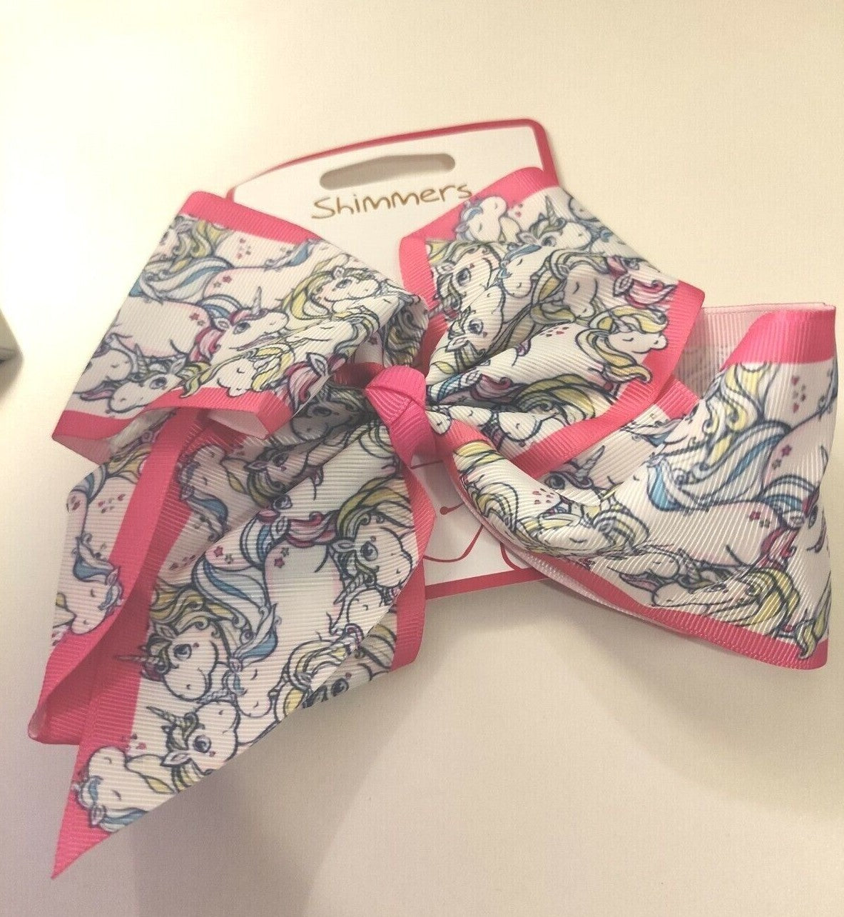 Big Hair Ribbon Bow Clip Girls Pink Baby Toddler Hair Accessories New