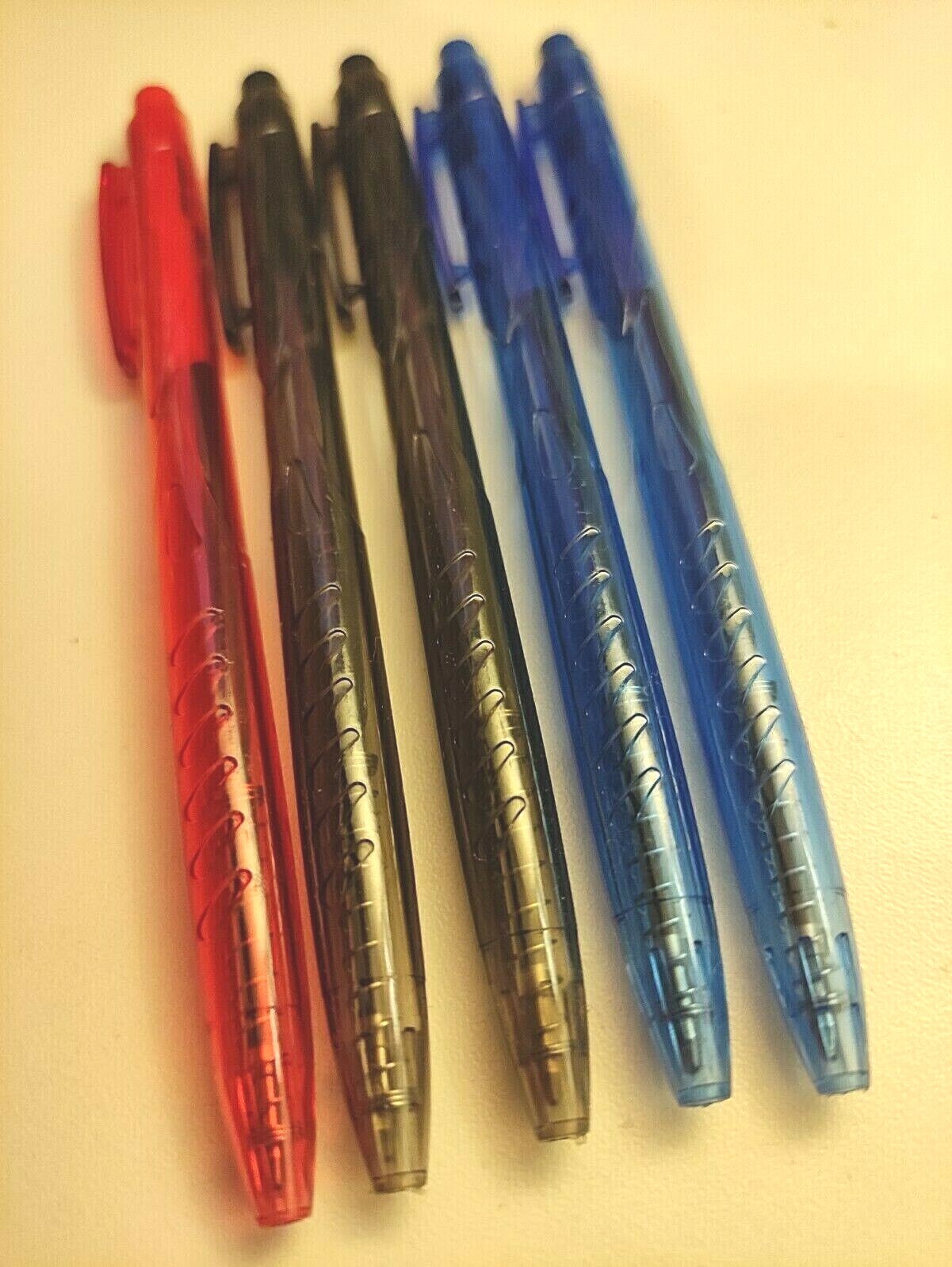 Ballpoint Pens Black Red Blue Mix Colours For School Home Office
