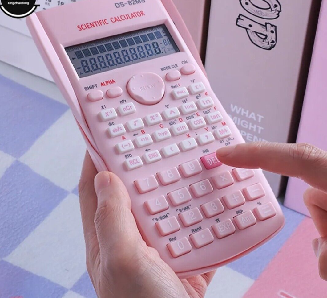 SCIENTIFIC CALCULATOR ELECTRONIC 82MS DIGITS SCHOOL EXAMS WORK OFFICE HOME
