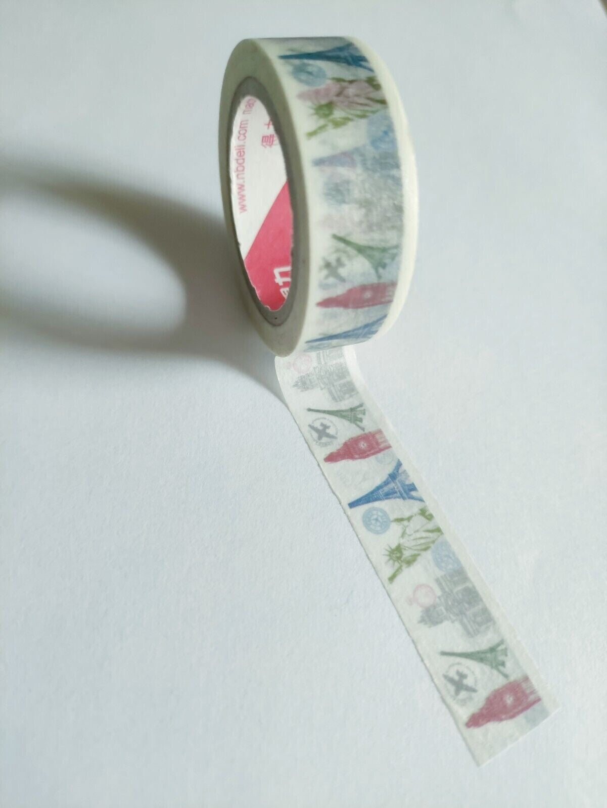 Tape Sticker Scrapbooking Craft Paper Adhesive Decorative 15mm x 10m New