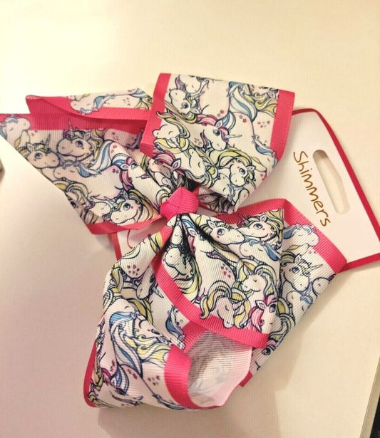 Big Hair Ribbon Bow Clip Girls Pink Baby Toddler Hair Accessories New
