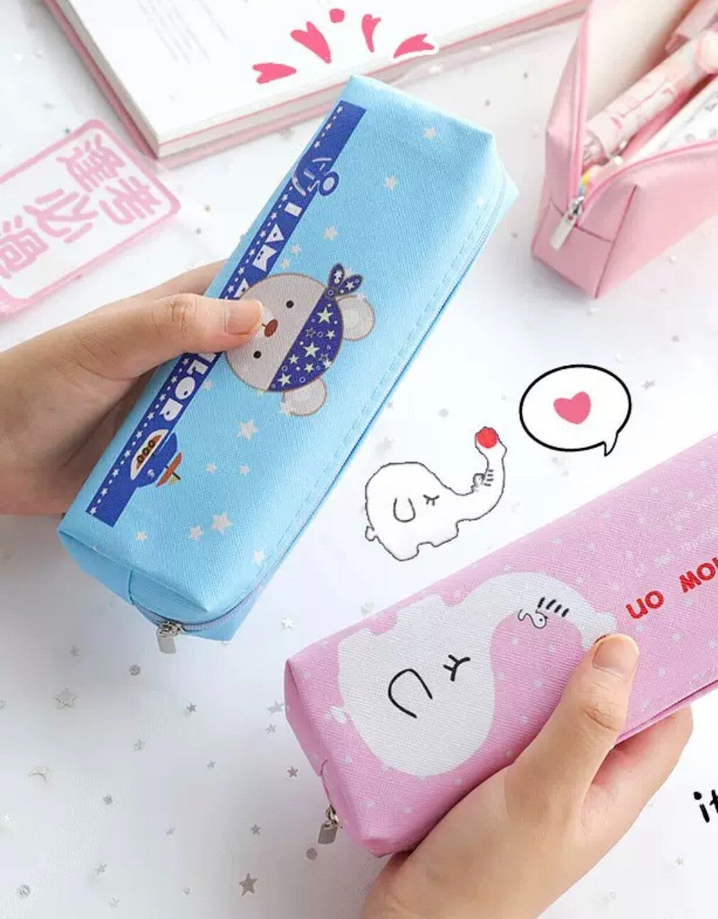 Pencil Case for  Girls Boys Children  Large  School Pencil Cases