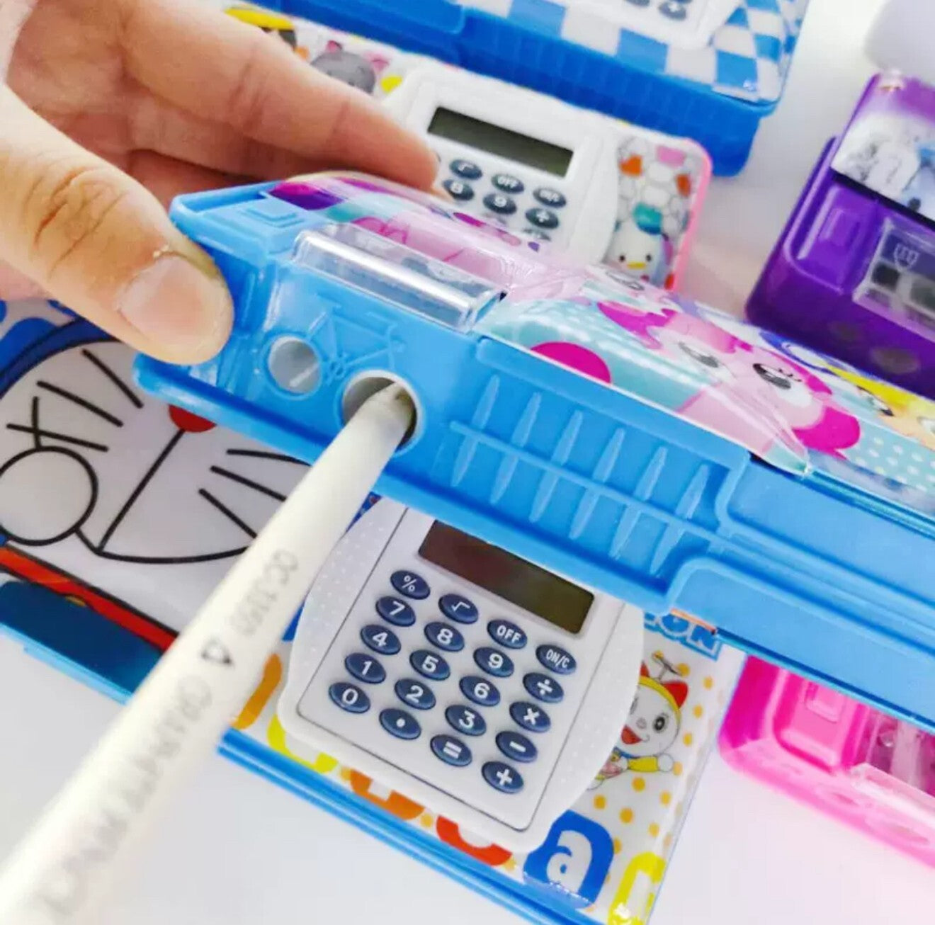 Calculator & Pencil Case Set – School Exam Stationery Combo for Students