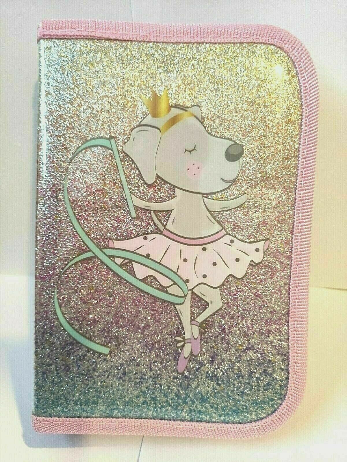 Pencil Case – Zipped Back to School Stationery Pouch Girls Ballerina – New